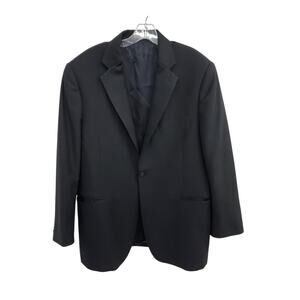 Yves Saint Laurent pour Homme Black Tuxedo Jacket 44 COA